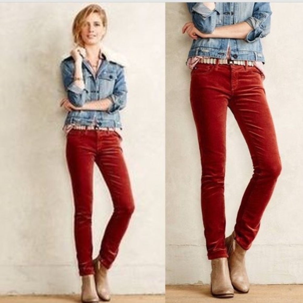 AG Stevie Ankle Courderoy Skinny